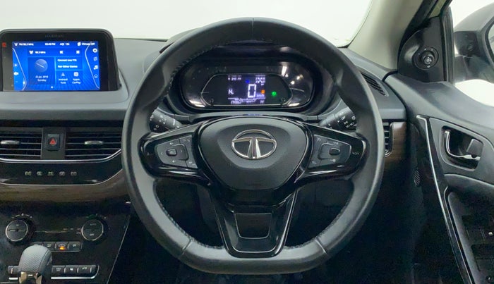 2022 Tata NEXON XZA PLUS (PREMIUM) KAZIRANGA PETROL, Petrol, Automatic, 17,436 km, Steering Wheel Close Up