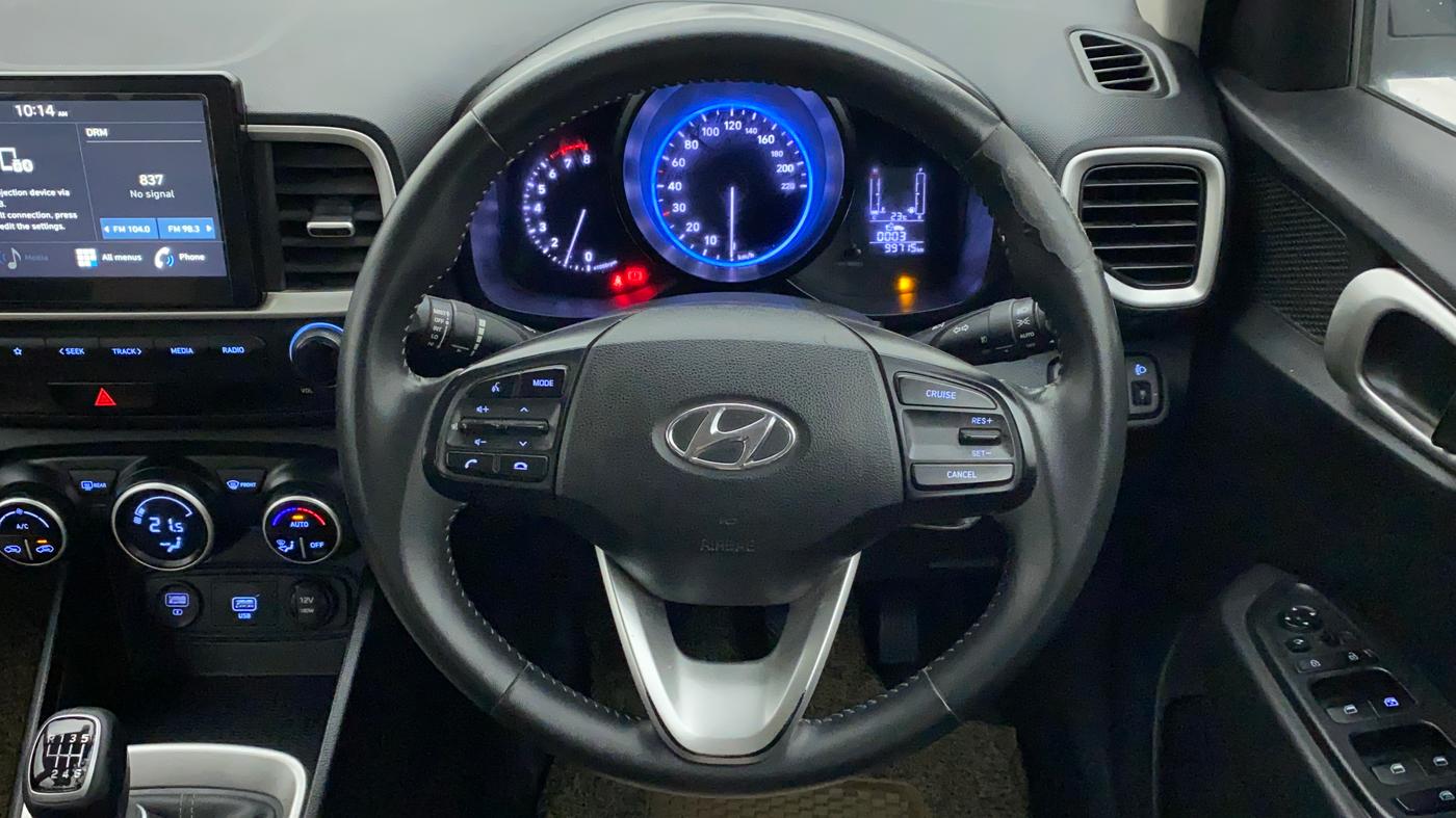 2019 Hyundai VENUE SX 1.0 TURBO, Petrol, Manual, 99,901 km, Steering Wheel Close Up