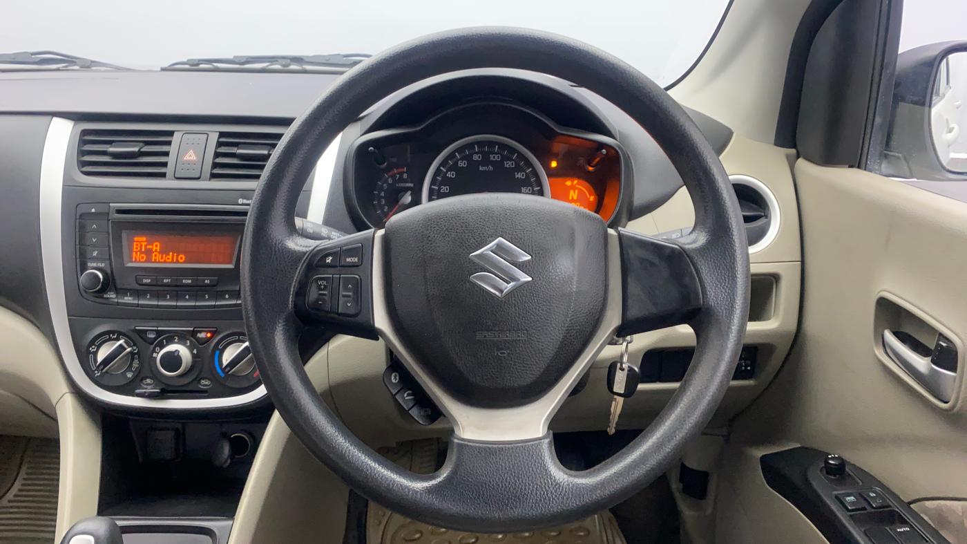2015 Maruti Celerio ZXI AMT, Petrol, Automatic, 70,600 km, Steering Wheel Close Up