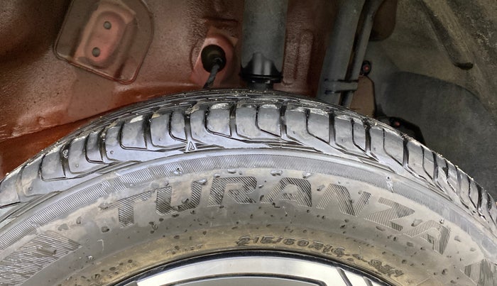 2024 Tata NEXON CREATIVE PLUS 1.2 REVOTRON 6 AMT DT, Petrol, Automatic, 4,273 km, Left Rear Tyre Tread