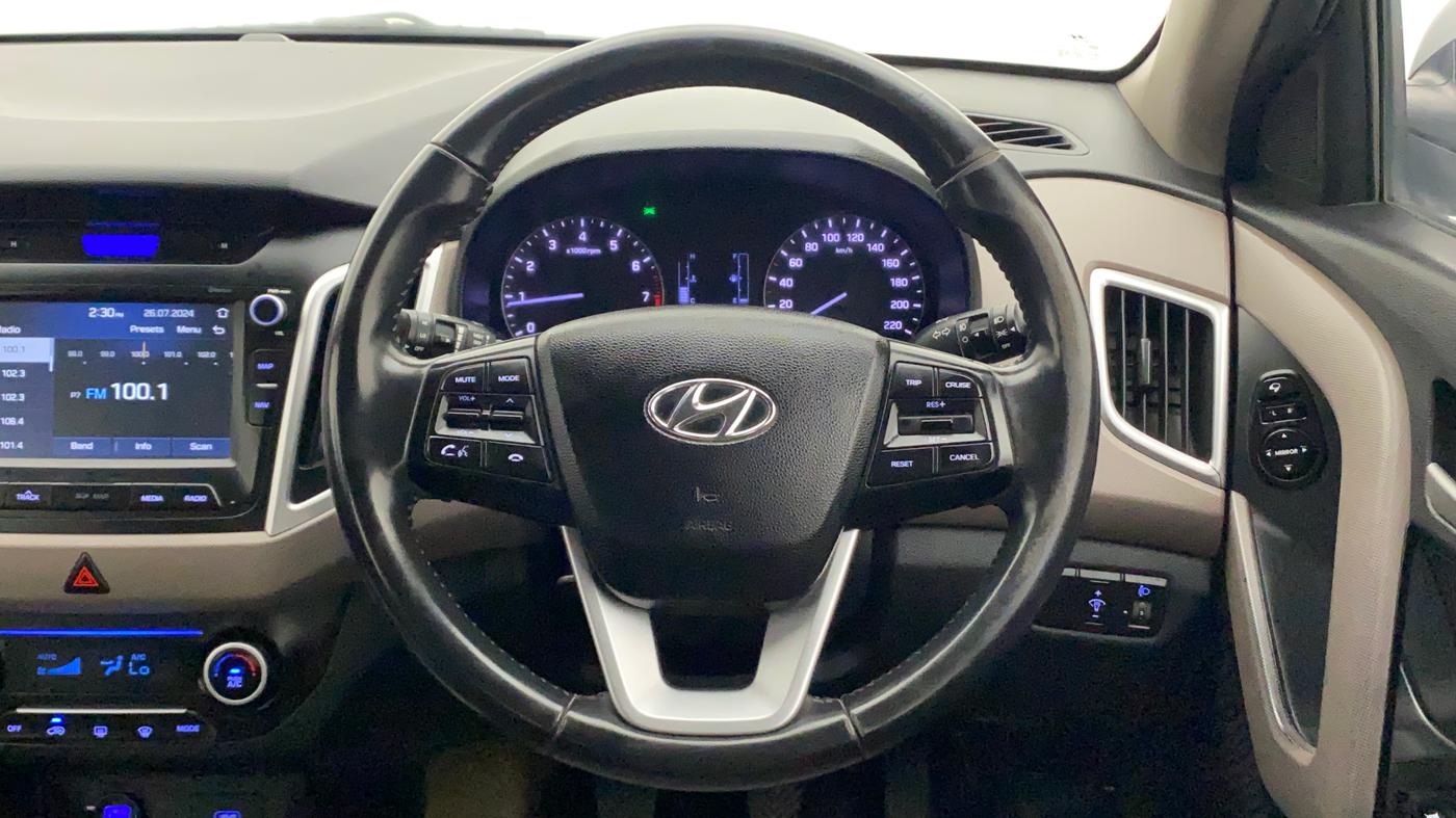 2018 Hyundai Creta SX 1.6 PETROL, Petrol, Manual, 61,248 km, Steering Wheel Close Up