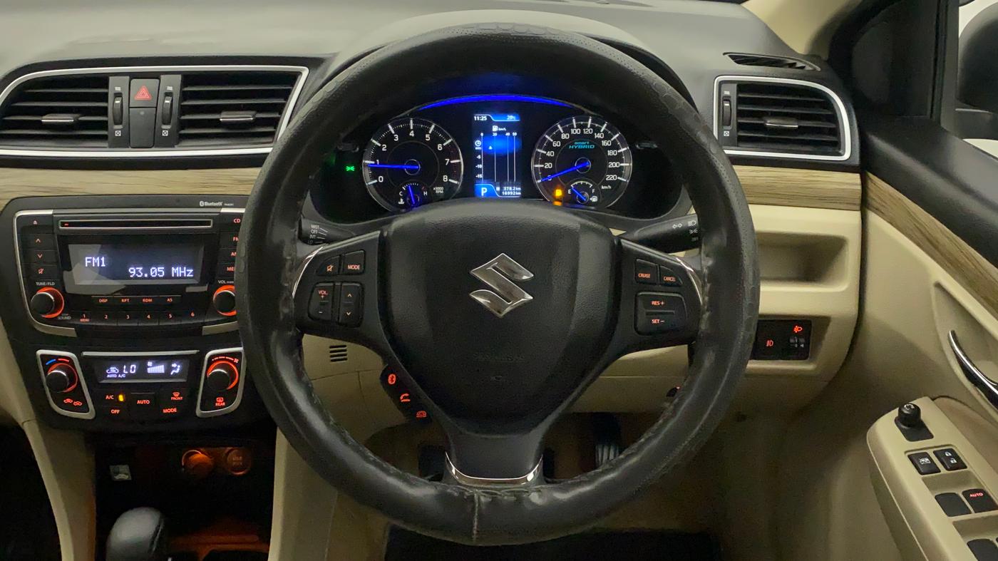 2021 Maruti Ciaz DELTA AT 1.5 SHVS PETROL, Petrol, Automatic, 17,344 km, Steering Wheel Close Up