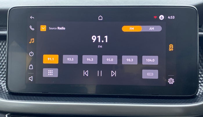 2021 Skoda KUSHAQ AMBITION 1.0 TSI AT, Petrol, Automatic, 8,956 km, Infotainment System