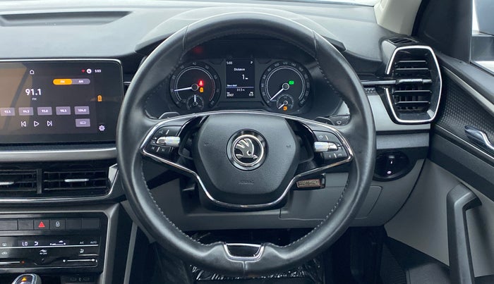 2021 Skoda KUSHAQ AMBITION 1.0 TSI AT, Petrol, Automatic, 8,956 km, Steering Wheel Close Up