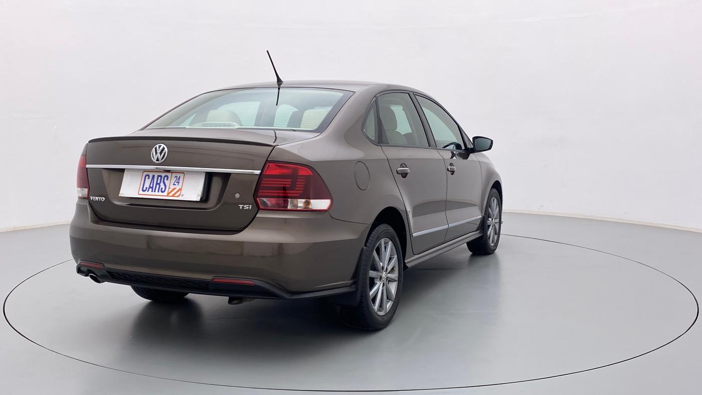 2021 Volkswagen Vento HIGHLINE PLUS 1.0L TSI AT, Petrol, Automatic, 6,075 km, Right Back Diagonal