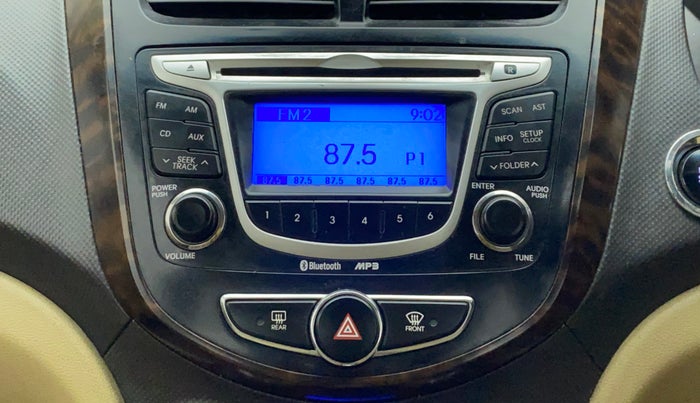 2013 Hyundai Verna FLUIDIC 1.6 VTVT SX OPT, Petrol, Manual, 35,474 km, Infotainment System