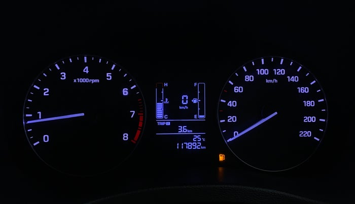 2017 Hyundai Creta SX PLUS 1.6 PETROL, Petrol, Manual, 1,17,889 km, Odometer Image