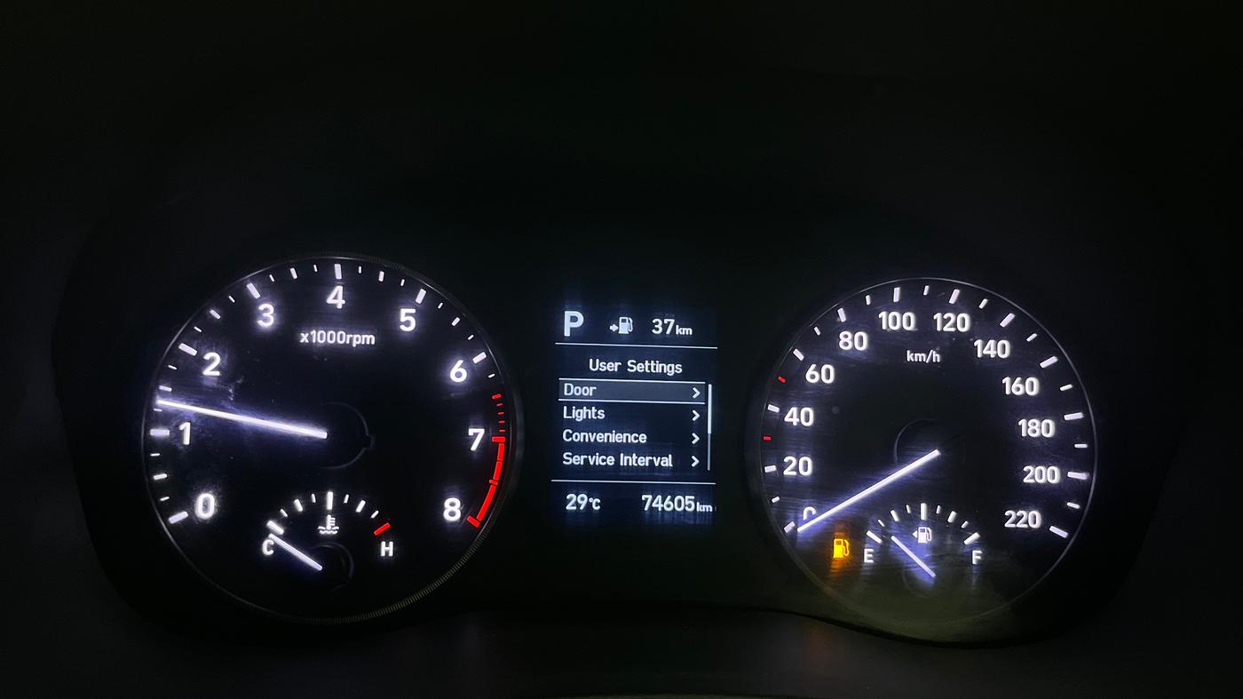 2019 Hyundai Verna 1.6 VTVT SX + AT, Petrol, Automatic, 74,540 km, Odometer Image