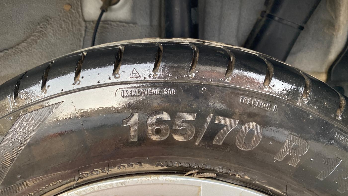 2023 Hyundai EXTER S 1.2 MT, Petrol, Manual, 60,208 km, Left Rear Tyre Tread