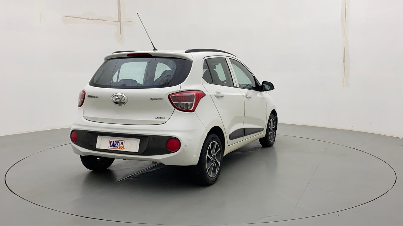 2017 Hyundai Grand i10 SPORTZ (O) AT 1.2 KAPPA VTVT, Petrol, Automatic, 23,644 km, Right Back Diagonal