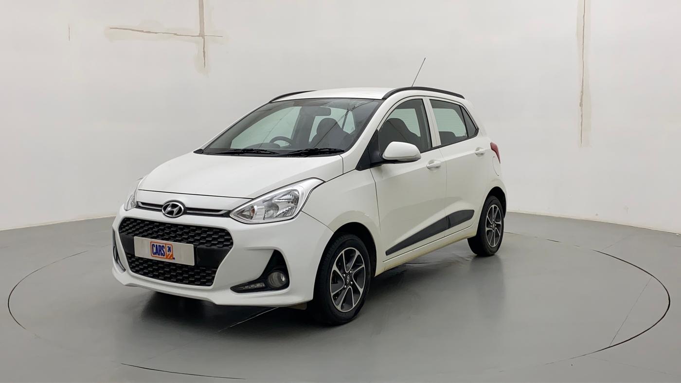 2017 Hyundai Grand i10 SPORTZ (O) AT 1.2 KAPPA VTVT, Petrol, Automatic, 23,644 km, Left Front Diagonal