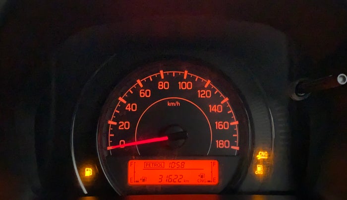 2020 Maruti New Wagon-R LXI CNG (O) 1.0, CNG, Manual, 31,622 km, Odometer Image