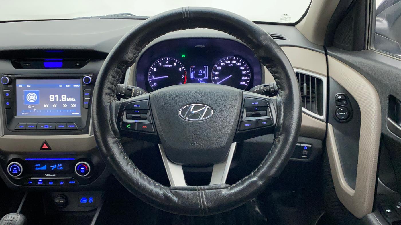 2017 Hyundai Creta SX PLUS 1.6 PETROL, Petrol, Manual, 58,548 km, Steering Wheel Close Up