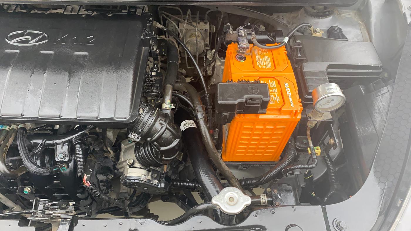 2021 Hyundai AURA S 1.2 CNG, CNG, Manual, 98,698 km, Engine View - Left