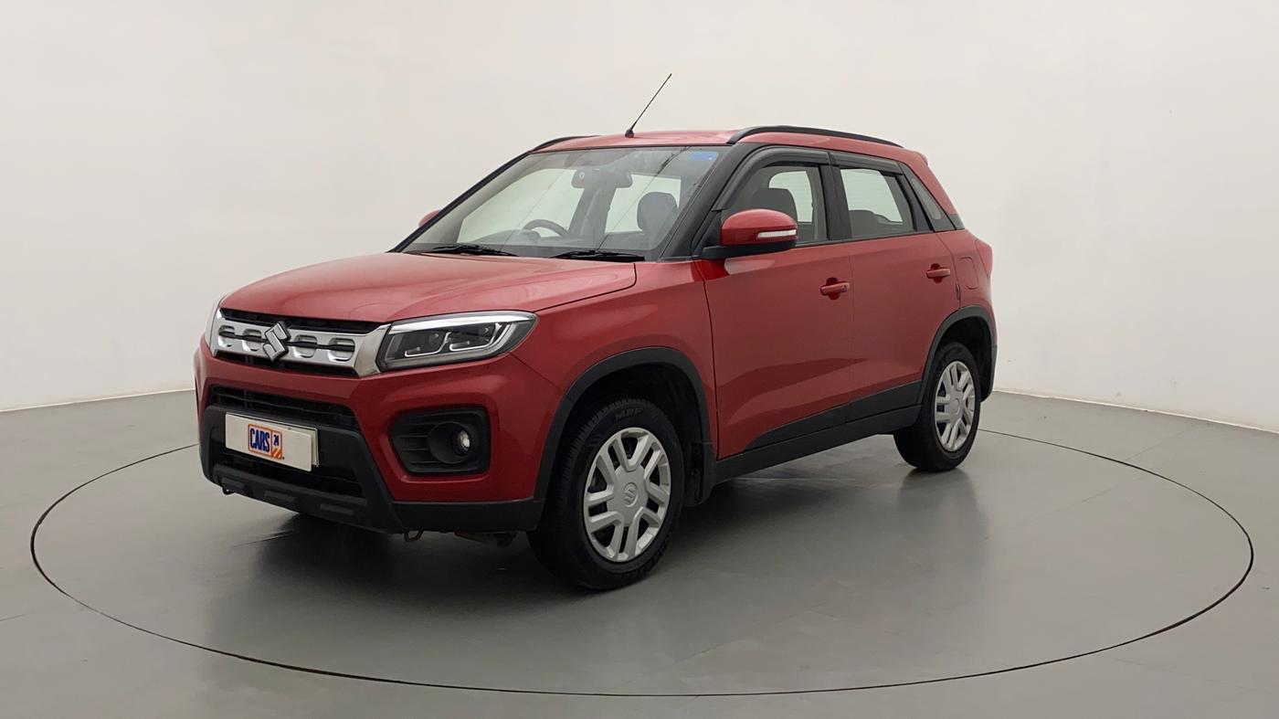 2021 Maruti Vitara Brezza VXI AT SHVS, Petrol, Automatic, 9,421 km, Left Front Diagonal