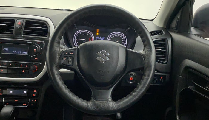 2021 Maruti Vitara Brezza VXI AT SHVS, Petrol, Automatic, 9,421 km, Steering Wheel Close Up