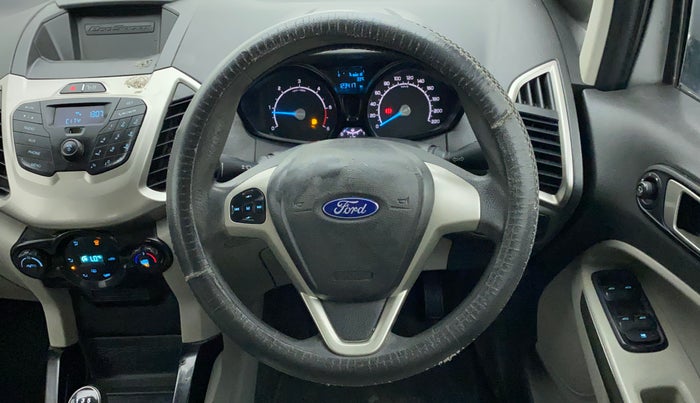 2016 Ford Ecosport TREND+ 1.5L DIESEL, Diesel, Manual, 1,24,042 km, Steering Wheel Close Up