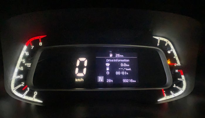 2020 KIA SONET HTX 1.0 IMT, Petrol, Manual, 93,180 km, Odometer Image