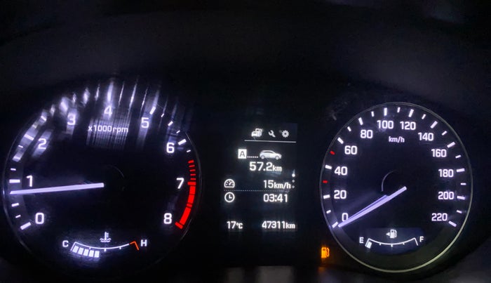 2017 Hyundai Elite i20 ASTA 1.2 (O), Petrol, Manual, 47,302 km, Odometer Image