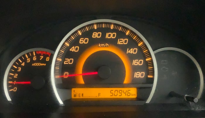 2013 Maruti Wagon R 1.0 VXI, Petrol, Manual, 50,946 km, Odometer Image
