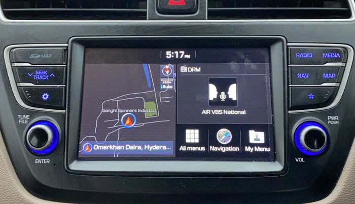 2018 Hyundai Elite i20 ASTA 1.2 (O), Petrol, Manual, 41,356 km, Infotainment System