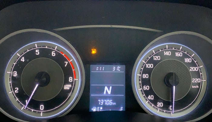 2018 Maruti Dzire VXI AMT, Petrol, Automatic, 73,705 km, Odometer Image