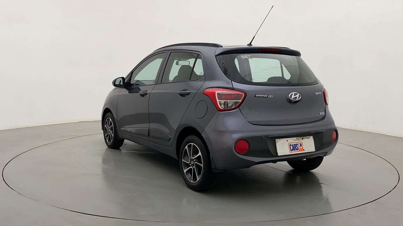 2017 Hyundai Grand i10 SPORTZ (O) AT 1.2 KAPPA VTVT, Petrol, Automatic, 13,546 km, Left Back Diagonal