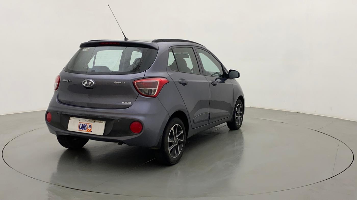 2017 Hyundai Grand i10 SPORTZ (O) AT 1.2 KAPPA VTVT, Petrol, Automatic, 13,546 km, Right Back Diagonal
