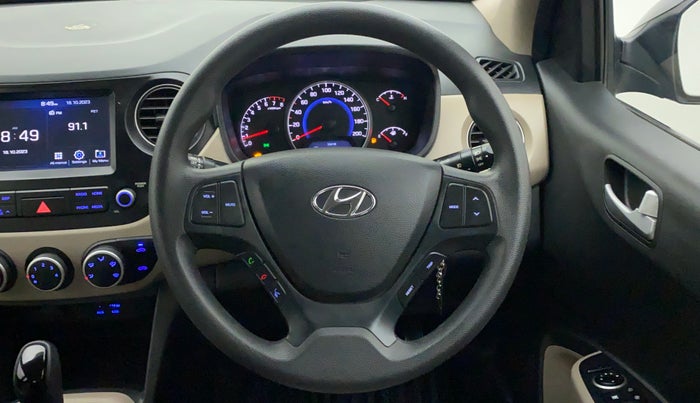 2017 Hyundai Grand i10 SPORTZ (O) AT 1.2 KAPPA VTVT, Petrol, Automatic, 13,546 km, Steering Wheel Close Up