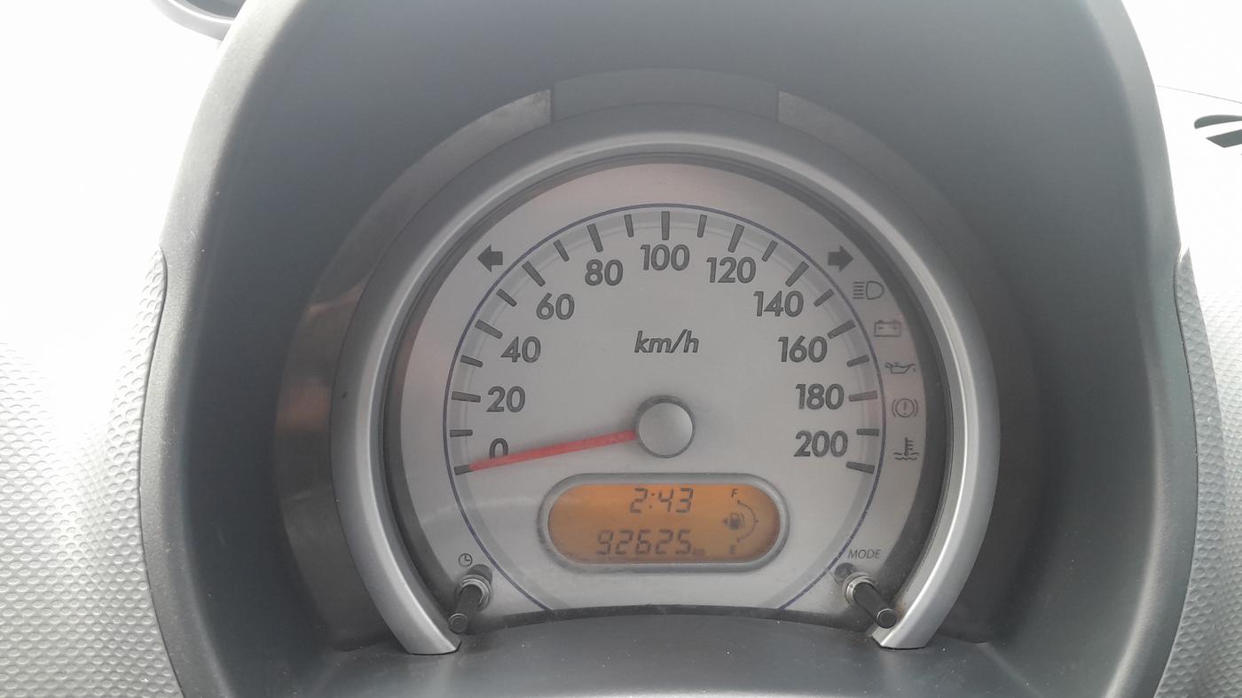 2014 Maruti Ritz VXI, Petrol, Manual, 92,624 km, Odometer Image