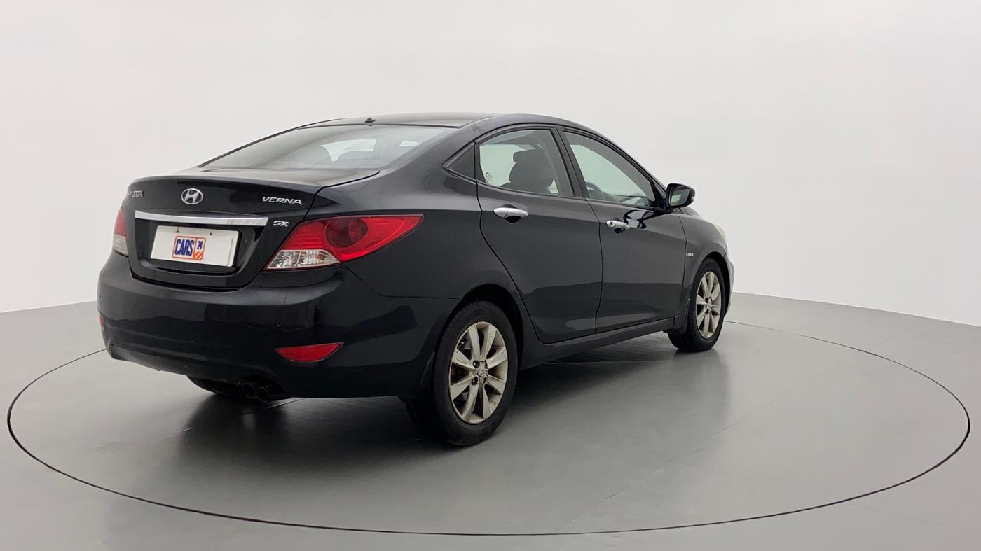2012 Hyundai Verna FLUIDIC 1.6 CRDI SX, Diesel, Manual, 70,330 km, Right Back Diagonal