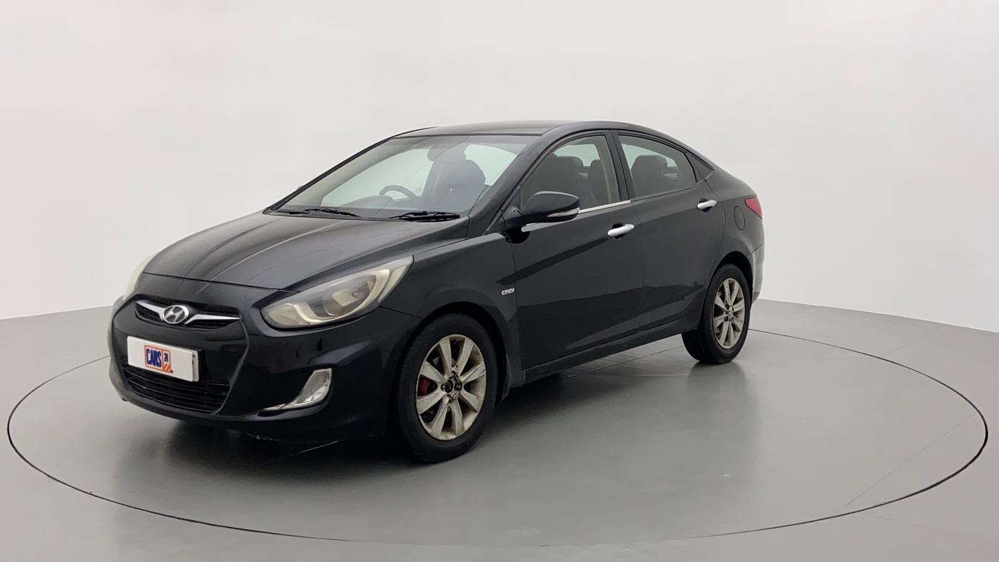 2012 Hyundai Verna FLUIDIC 1.6 CRDI SX, Diesel, Manual, 70,330 km, Left Front Diagonal