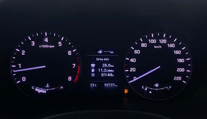 2018 Hyundai Creta SX (O) 1.6 PETROL, Petrol, Manual, 90,709 km, Odometer Image