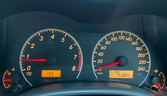2012 Toyota Corolla Altis J, Petrol, Manual, 75,498 km, Odometer Image
