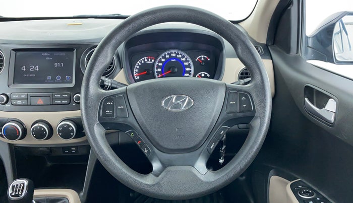 2019 Hyundai Grand i10 SPORTZ 1.2 KAPPA VTVT, Petrol, Manual, 39,642 km, Steering Wheel Close Up