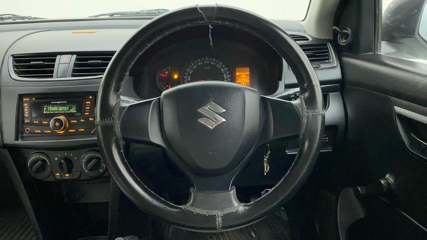 2012 Maruti Swift LXI, Petrol, Manual, 41,942 km, Steering Wheel Close Up