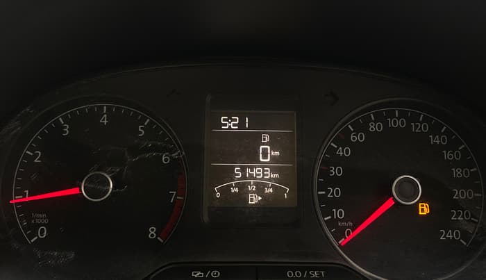 2016 Volkswagen Ameo COMFORTLINE 1.2L, Petrol, Manual, 51,489 km, Odometer Image