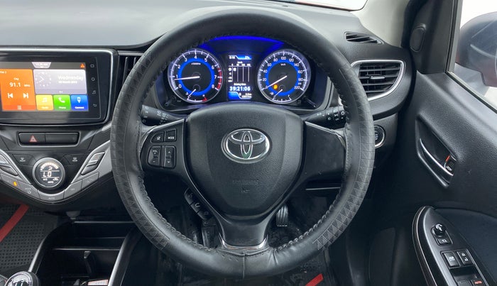 2021 Toyota Glanza G ISG, Petrol, Manual, 15,010 km, Steering Wheel Close Up