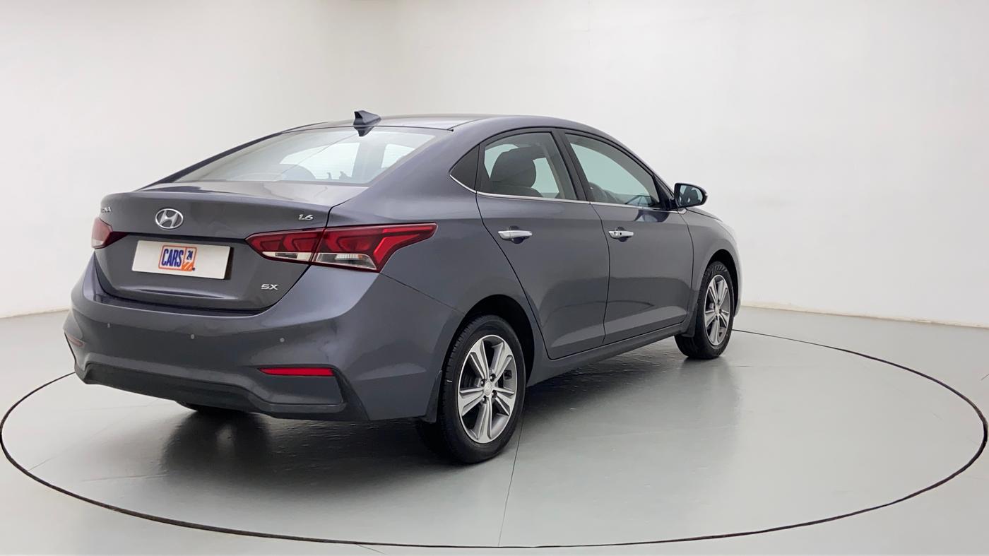 2019 Hyundai Verna 1.6 SX VTVT AT (O), Petrol, Automatic, 25,263 km, Right Back Diagonal
