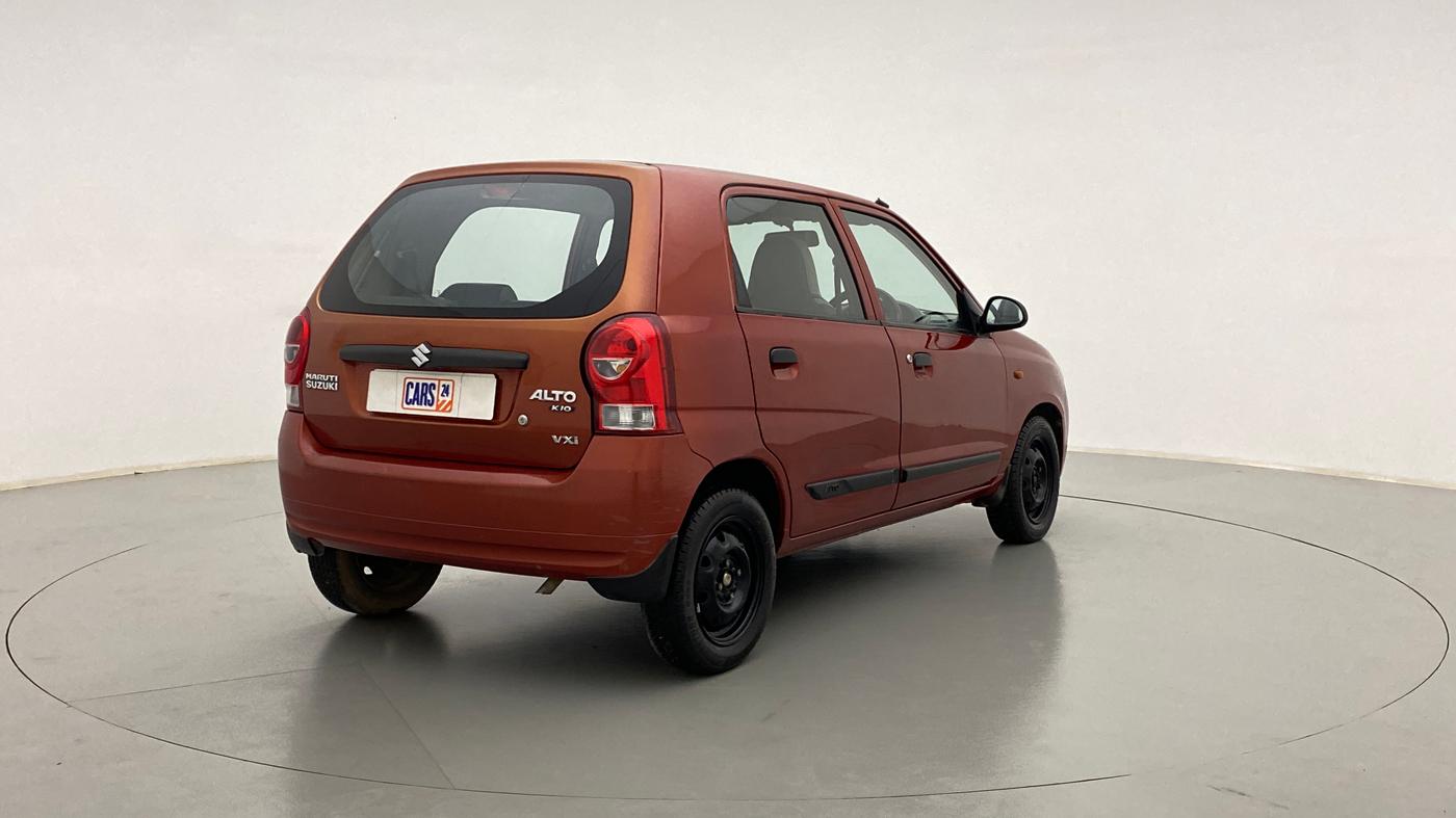 2012 Maruti Alto K10 VXI P, Petrol, Manual, 43,406 km, Right Back Diagonal