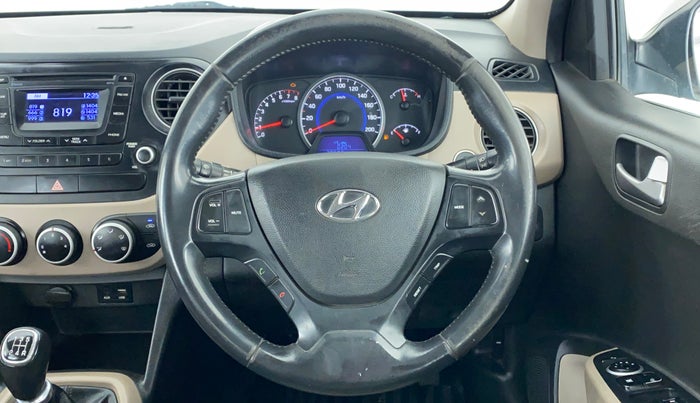 2016 Hyundai Grand i10 ASTA (O) 1.2 KAPPA VTVT, Petrol, Manual, 79,736 km, Steering Wheel Close Up