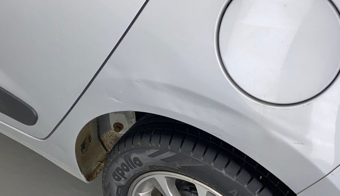 2016 Hyundai Grand i10 ASTA (O) 1.2 KAPPA VTVT, Petrol, Manual, 79,736 km, Left quarter panel - Slightly dented