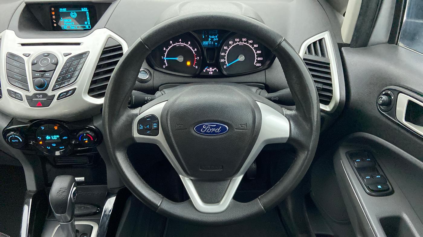 2017 Ford Ecosport TITANIUM 1.5L PETROL AT, Petrol, Automatic, 50,879 km, Steering Wheel Close Up