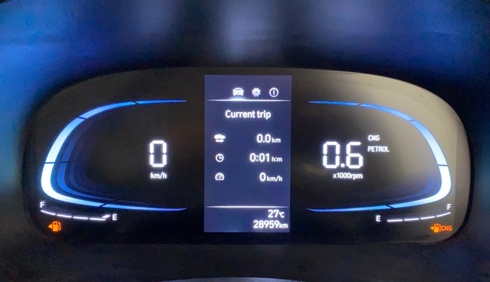 2025 Hyundai EXTER SX 1.2 MT Hy-CNG Duo , CNG, Manual, 28,958 km, Odometer Image