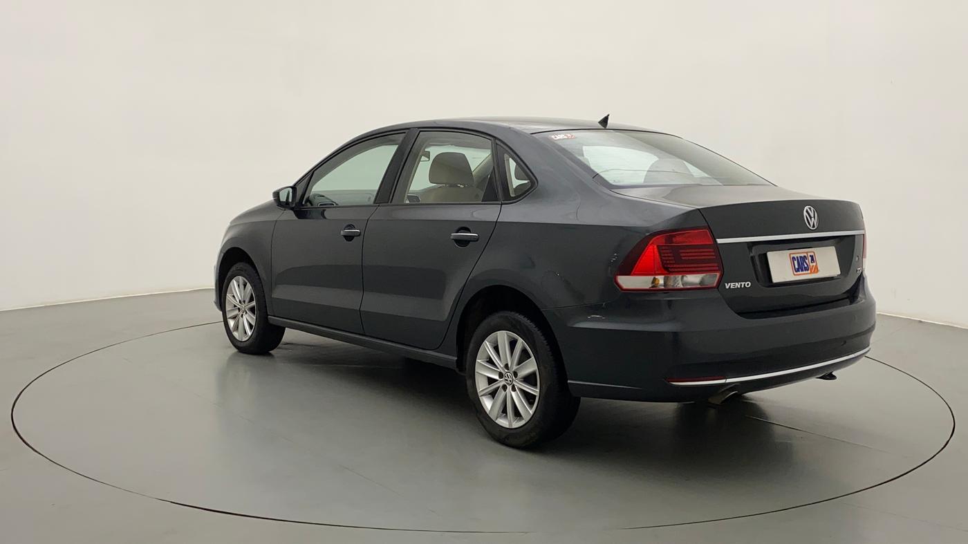 2015 Volkswagen Vento HIGHLINE PETROL AT, Petrol, Automatic, 79,764 km, Left Back Diagonal
