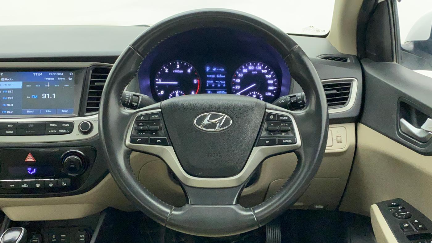 2019 Hyundai Verna 1.6 CRDI SX + AT, Diesel, Automatic, 47,152 km, Steering Wheel Close Up