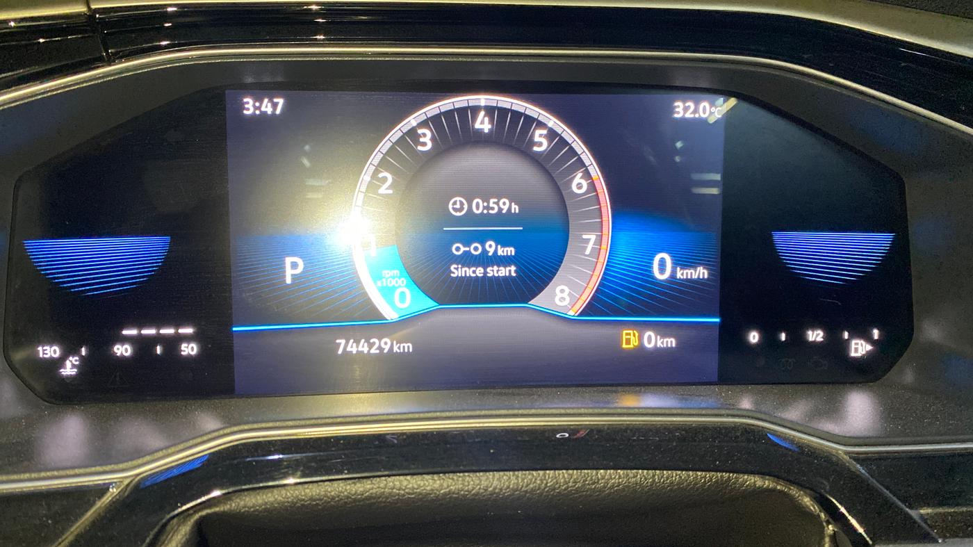 2023 Volkswagen VIRTUS TOPLINE TSI 1.0 AT, Petrol, Automatic, 74,418 km, Odometer Image