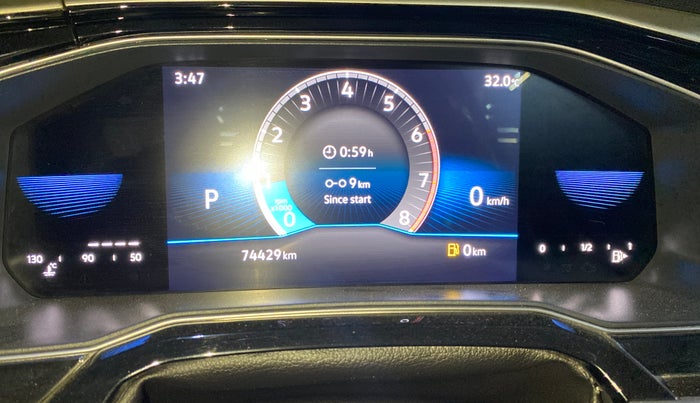 2023 Volkswagen VIRTUS TOPLINE TSI 1.0 AT, Petrol, Automatic, 74,418 km, Odometer Image