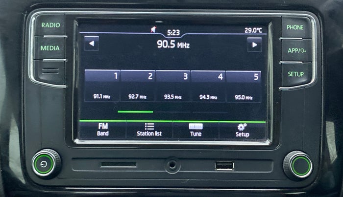 2020 Skoda Rapid STYLE TSI, Petrol, Manual, 54,410 km, Infotainment System