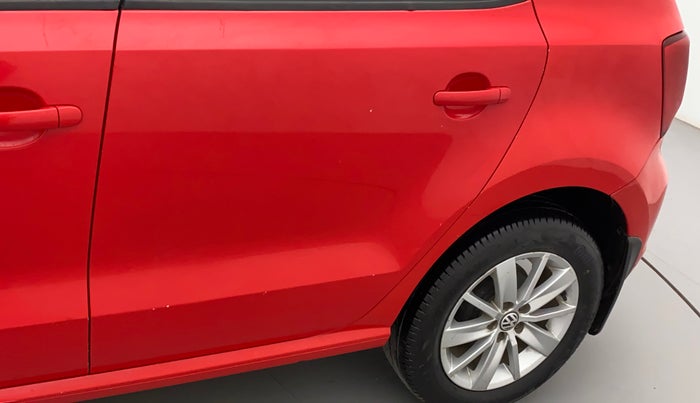 2015 Volkswagen Polo HIGHLINE1.5L, Diesel, Manual, 1,23,224 km, Rear left door - Slightly dented